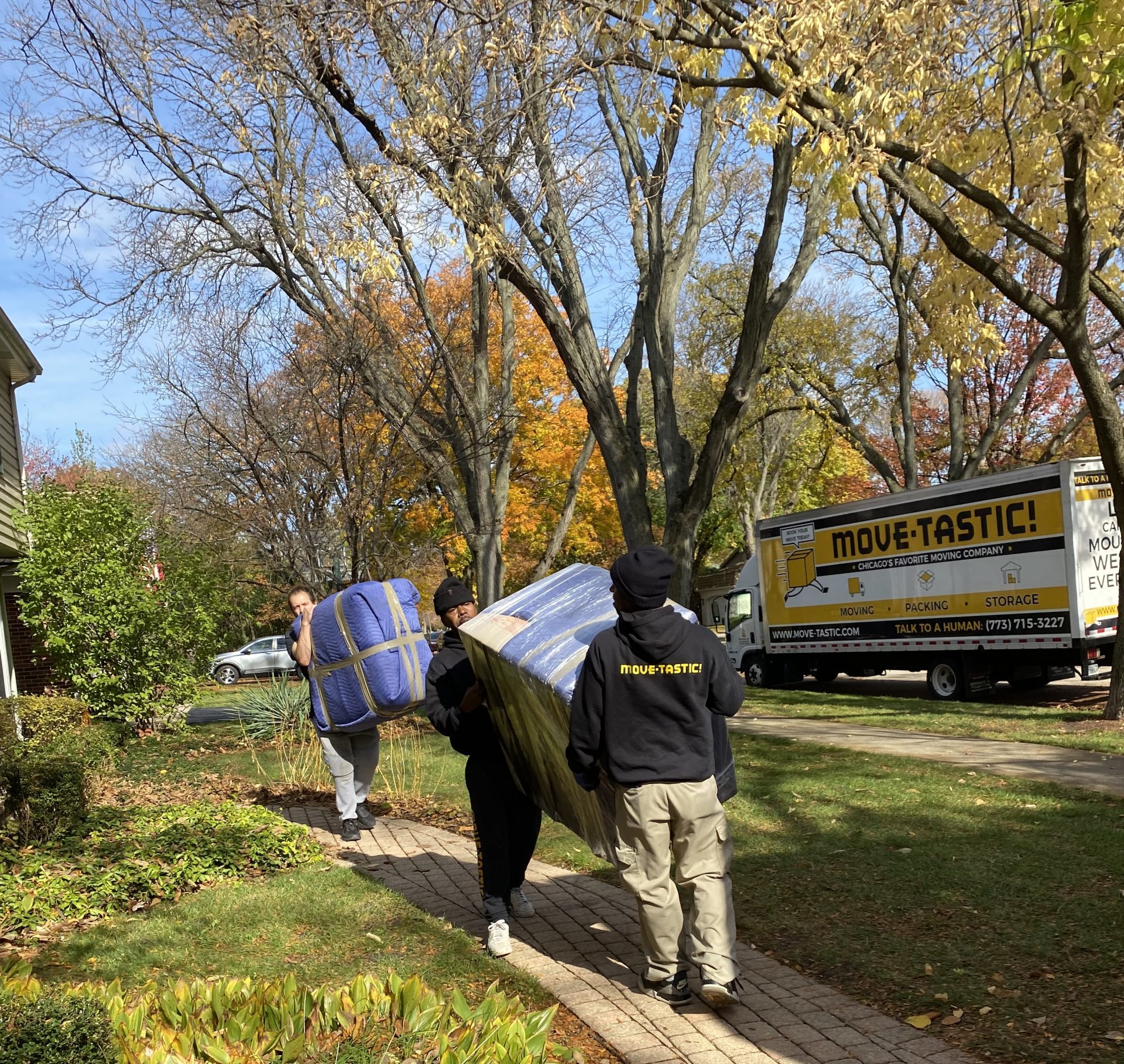 Movers assisting in relocation
